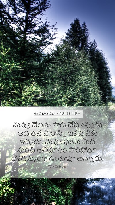 ఆదికాండం 4:12 TELIRV Bible Verse Image