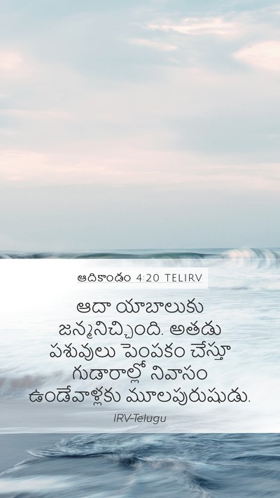 ఆదికాండం 4:20 TELIRV Bible Verse Image