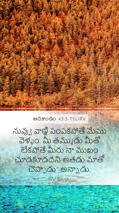 ఆదికాండం 43:5 TELIRV Bible Verse Image