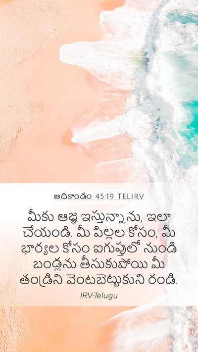 ఆదికాండం 45:19 TELIRV Bible Verse Image