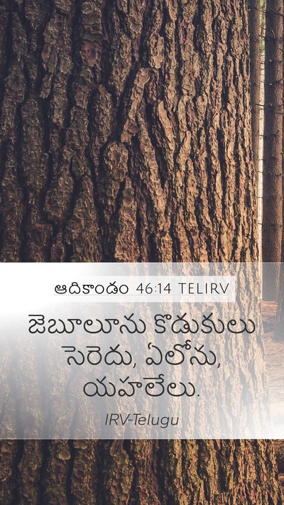 ఆదికాండం 46:14 TELIRV Bible Verse Image