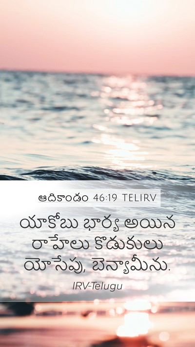 ఆదికాండం 46:19 TELIRV Bible Verse Image
