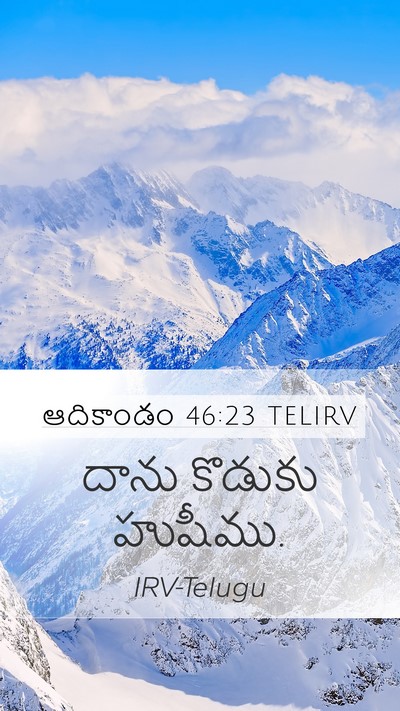 ఆదికాండం 46:23 TELIRV Bible Verse Image