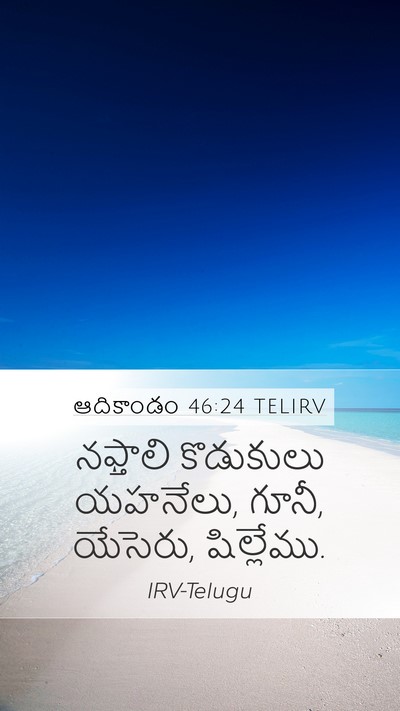 ఆదికాండం 46:24 TELIRV Bible Verse Image