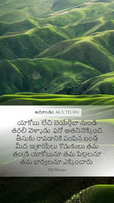 ఆదికాండం 46:5 TELIRV Bible Verse Image