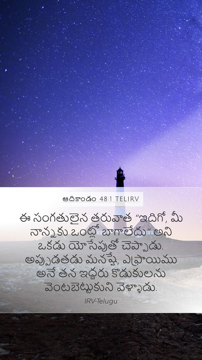 ఆదికాండం 48:1 TELIRV Mobile Phone Wallpaper - ఈ సంగతులైన తరువాత - Mobile Bible Verse Wallpaper