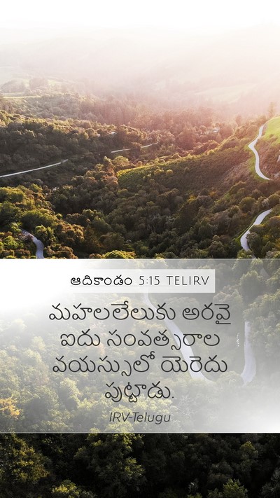 ఆదికాండం 5:15 TELIRV Mobile Phone Wallpaper - మహలలేలుకు అరవై - Mobile Bible Verse Wallpaper