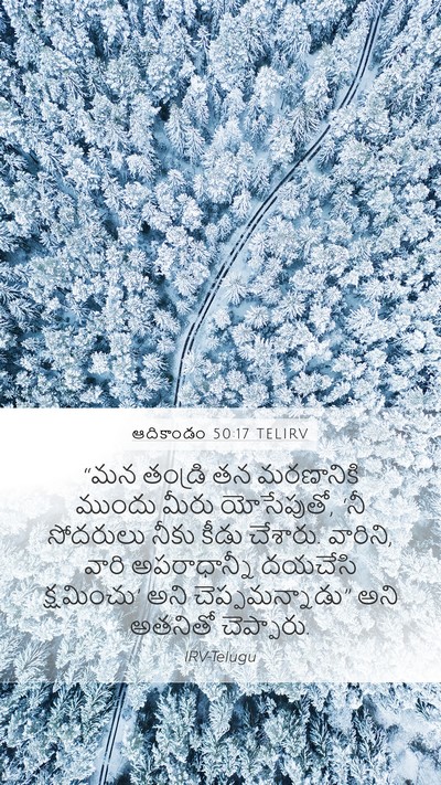 ఆదికాండం 50:17 TELIRV Bible Verse Image