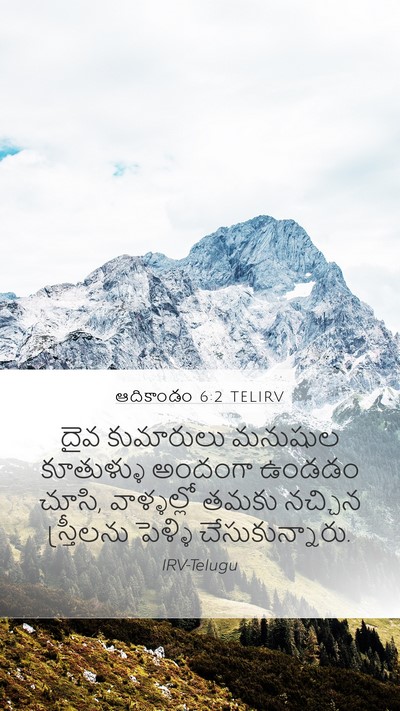 ఆదికాండం 6:2 TELIRV Bible Verse Image