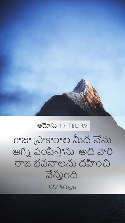 ఆమోసు 1:7 TELIRV Bible Verse Image