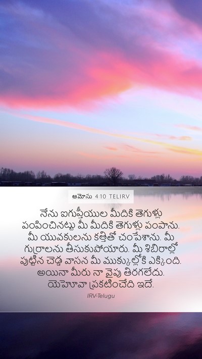 ఆమోసు 4:10 TELIRV Bible Verse Image