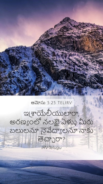 ఆమోసు 5:25 TELIRV Bible Verse Image