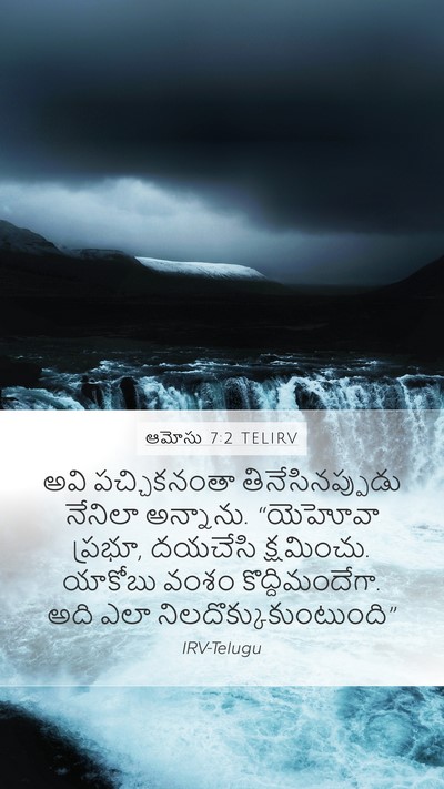 ఆమోసు 7:2 TELIRV Bible Verse Image