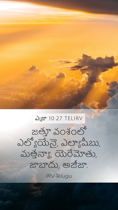 ఎజ్రా 10:27 TELIRV Bible Verse Image