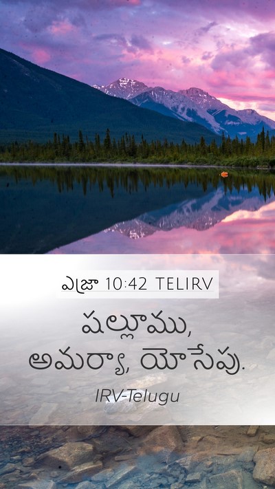 ఎజ్రా 10:42 TELIRV Mobile Phone Wallpaper - షల్లూము, అమర్యా, - Mobile Bible Verse Wallpaper
