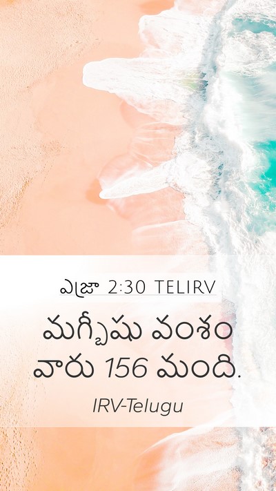 ఎజ్రా 2:30 TELIRV Mobile Phone Wallpaper - మగ్బీషు వంశం వారు - Mobile Bible Verse Wallpaper