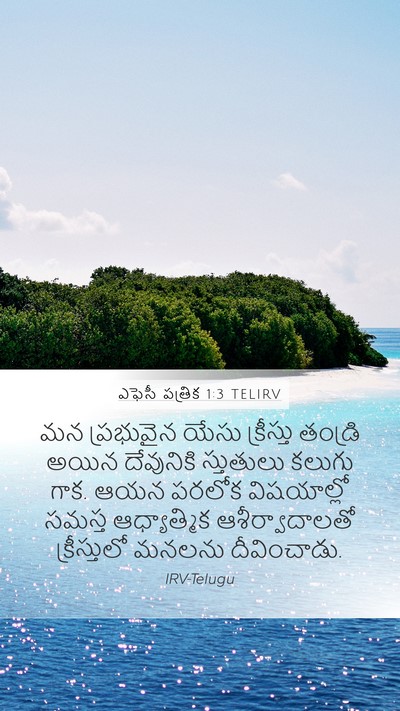 ఎఫెసీ పత్రిక 1:3 TELIRV Bible Verse Image