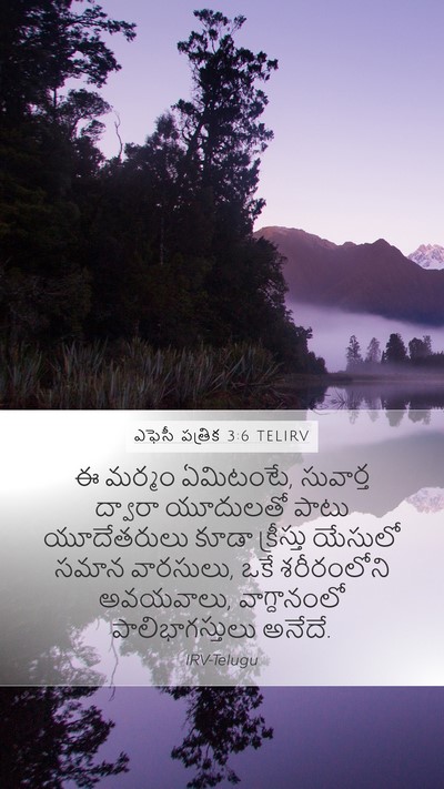 ఎఫెసీ పత్రిక 3:6 TELIRV Bible Verse Image