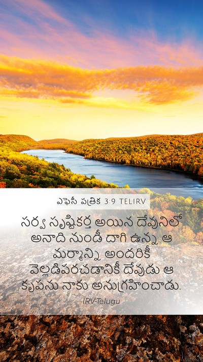 ఎఫెసీ పత్రిక 3:9 TELIRV Bible Verse Image