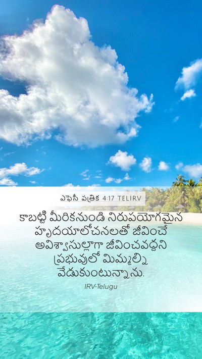ఎఫెసీ పత్రిక 4:17 TELIRV Bible Verse Image
