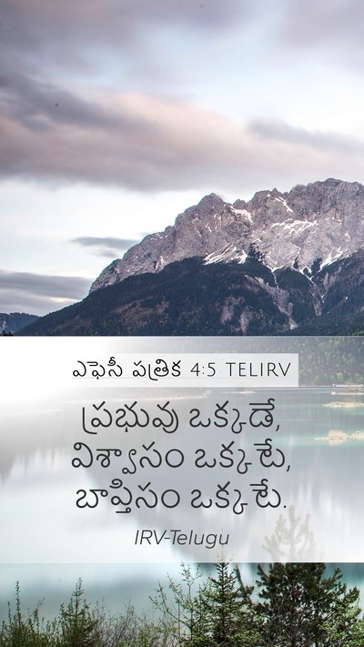 ఎఫెసీ పత్రిక 4:5 TELIRV Bible Verse Image