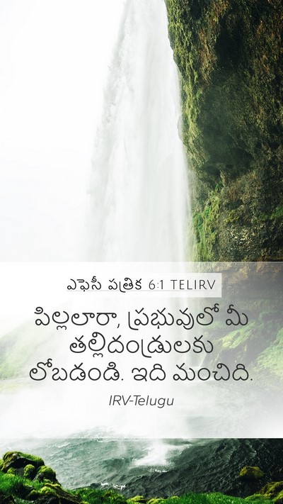 ఎఫెసీ పత్రిక 6:1 TELIRV Bible Verse Image