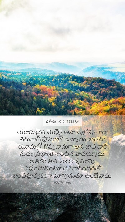 ఎస్తేరు 10:3 TELIRV Bible Verse Image