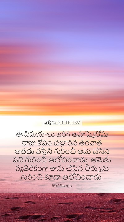 ఎస్తేరు 2:1 TELIRV Bible Verse Image