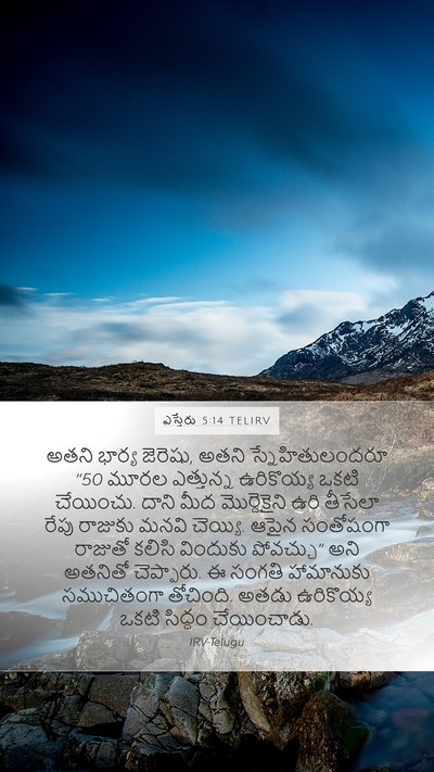 ఎస్తేరు 5:14 TELIRV Bible Verse Image