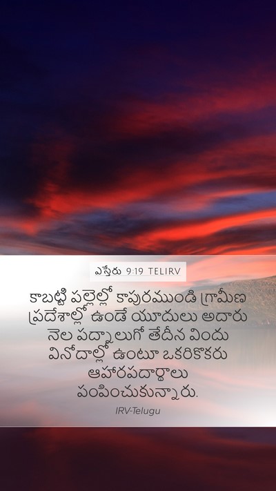 ఎస్తేరు 9:19 TELIRV Bible Verse Image