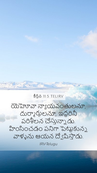 కీర్తన 11:5 TELIRV Bible Verse Image