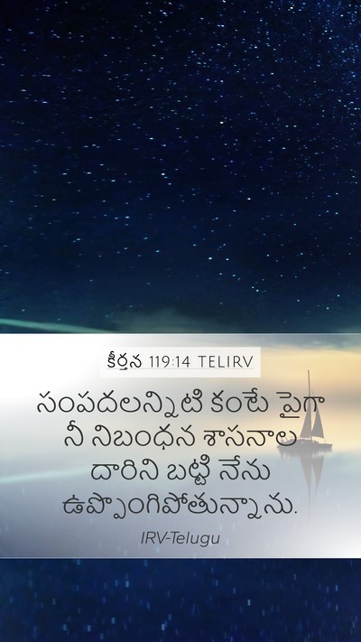 కీర్తన 119:14 TELIRV Bible Verse Image