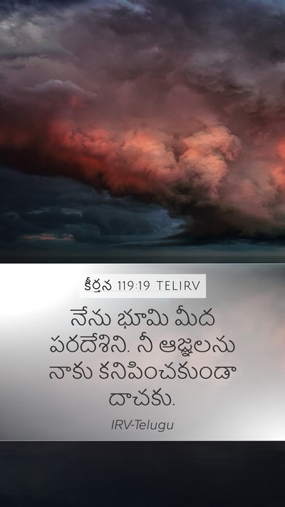 కీర్తన 119:19 TELIRV Bible Verse Image