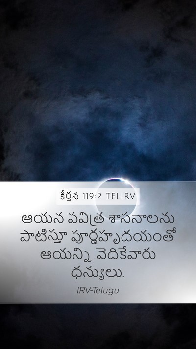 కీర్తన 119:2 TELIRV Mobile Phone Wallpaper - ఆయన పవిత్ర - Mobile Bible Verse Wallpaper