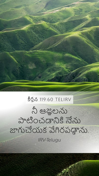 కీర్తన 119:60 TELIRV Bible Verse Image