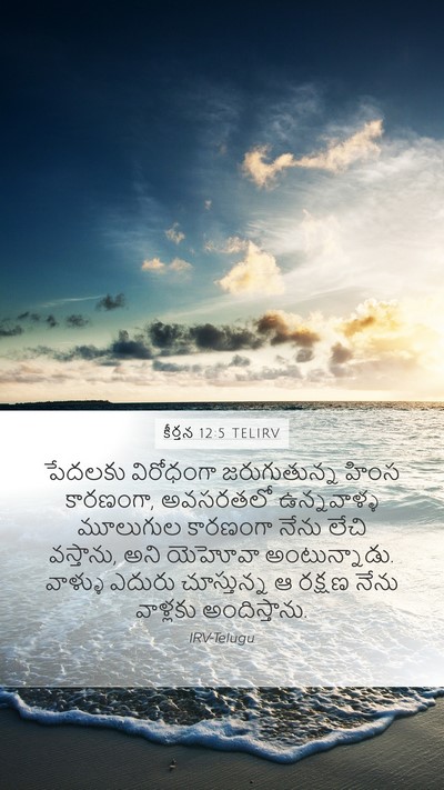 కీర్తన 12:5 TELIRV Bible Verse Image