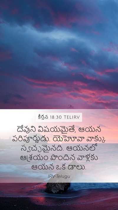 కీర్తన 18:30 TELIRV Bible Verse Image