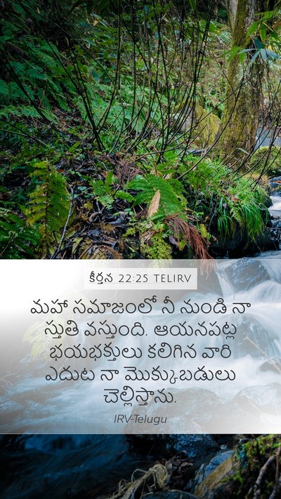 కీర్తన 22:25 TELIRV Bible Verse Image