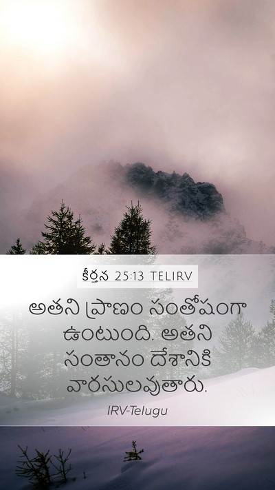 కీర్తన 25:13 TELIRV Bible Verse Image
