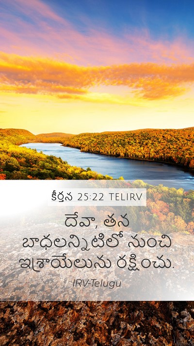 కీర్తన 25:22 TELIRV Bible Verse Image