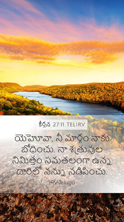 కీర్తన 27:11 TELIRV Bible Verse Image