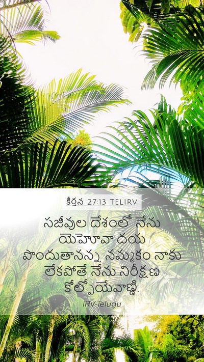 కీర్తన 27:13 TELIRV Bible Verse Image