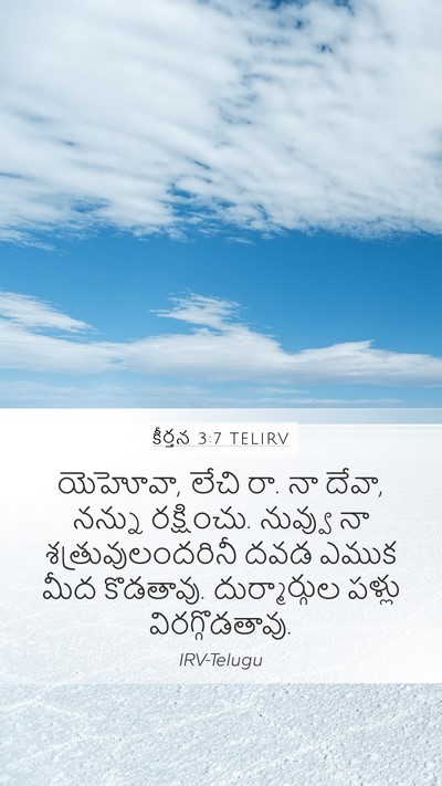 కీర్తన 3:7 TELIRV Bible Verse Image