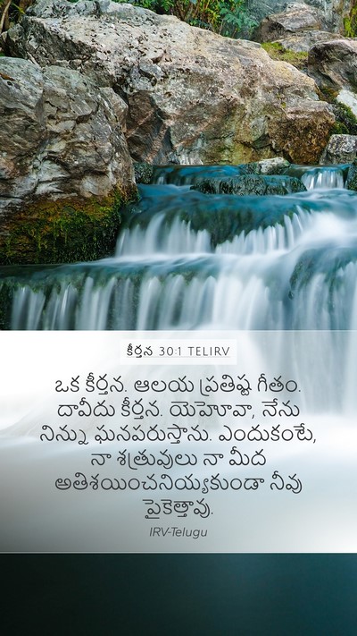 కీర్తన 30:1 TELIRV Bible Verse Image