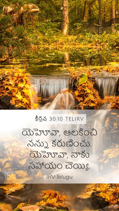కీర్తన 30:10 TELIRV Mobile Phone Wallpaper - యెహోవా, ఆలకించి - Mobile Bible Verse Wallpaper