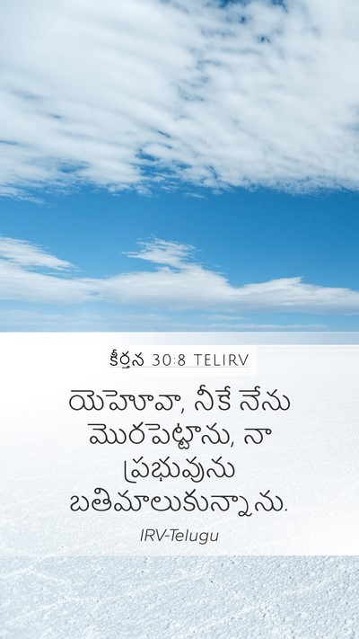 కీర్తన 30:8 TELIRV Bible Verse Image