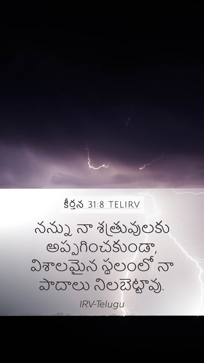కీర్తన 31:8 TELIRV Bible Verse Image