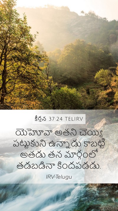 కీర్తన 37:24 TELIRV Bible Verse Image