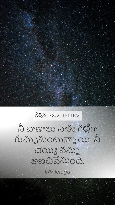 కీర్తన 38:2 TELIRV Mobile Phone Wallpaper - నీ బాణాలు నాకు - Mobile Bible Verse Wallpaper