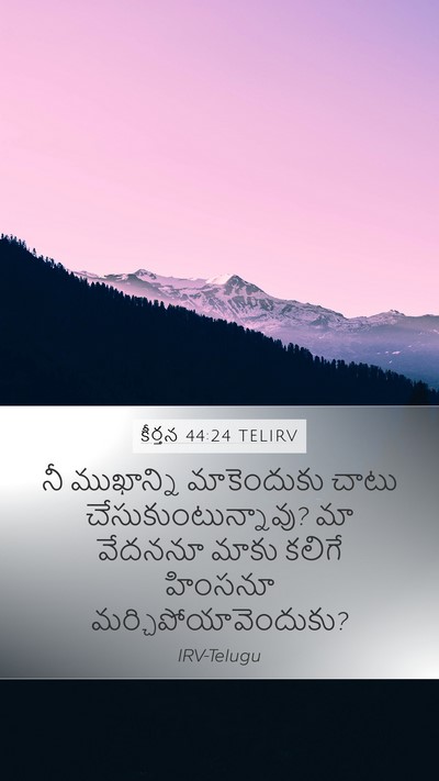 కీర్తన 44:24 TELIRV Bible Verse Image